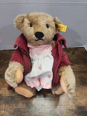 Vtg Steiff Teddy Bear 0155/32 Margarete - 14'' Mohair With Tags (BR16)