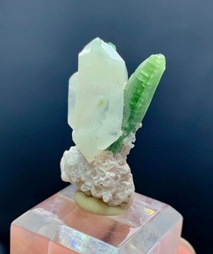 Natural Tourmaline With Quartz Crystal, Tourmaline Specimen @ Afghanistan-6 GM - Picture 3 of 6