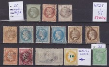 FRANCE  Classiques - Série Napoléon lauré  N° 33 - 35 Lot exceptionnel - 1750 €