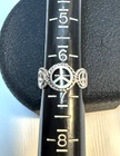 Vintage Sterling Silver Peace Sign Hippie Ring SIZE 6.5