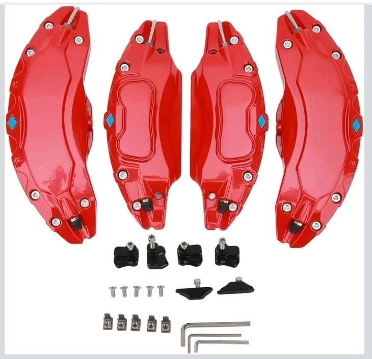 Tesla Model Y Brake Caliper Covers 2020-2024 Accessories Front and Rear 4PCS-image
