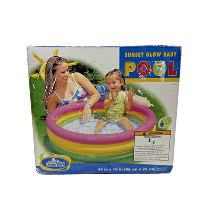 2009 Intex The Wet Set Sunset Glow Pool 18 Gallon Brand New In Box 34''x10 