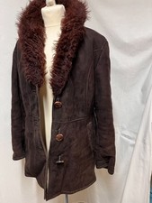 W    Lammfellmantel-Jacke  Zarenstyle Damen L  | Echtleder Echtfell