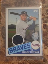 2020 Topps Series 1 Freddie Freeman 1985 Relic Game Worn Jersey SSP # 85R-FF