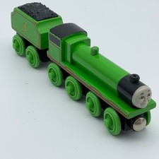 Thomas Friends Wooden Railway Henry with Tender Train Tank Engine 2001