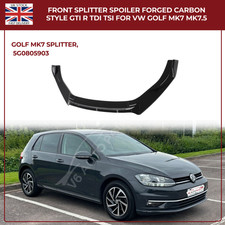 For VW Golf MK7 Front Spoiler Splitter Carbon GTD GTE Convertible GTI Hatchback