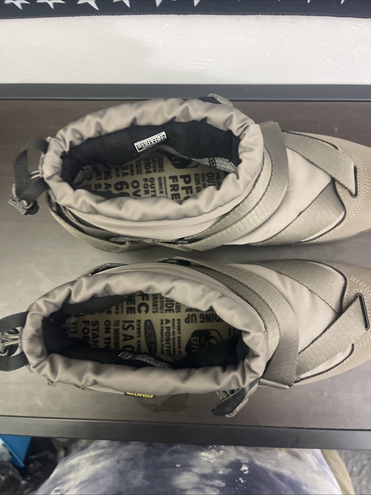 Stivaletti da neve uomo Keen Hoodzerra marrone oliva impermeabili invernali taglia 10