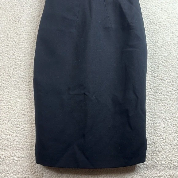 Vestido midi formal negro sin mangas Charles Chang Lima para mujer talla 6 Foto 3 de 4