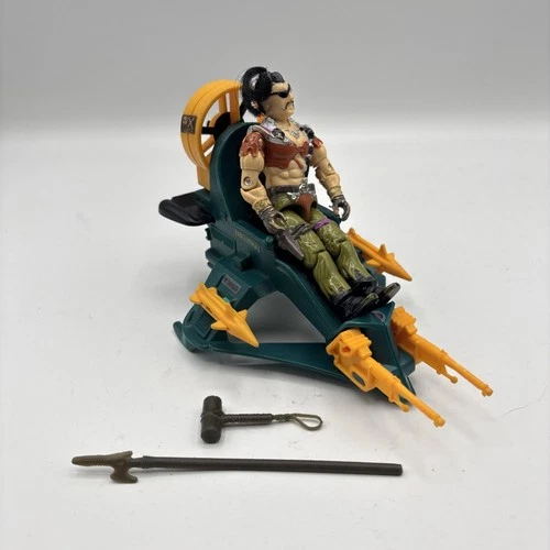 1987 GI Joe Dreadnok Air Skiff With Zanzibar Figure Vintage READ