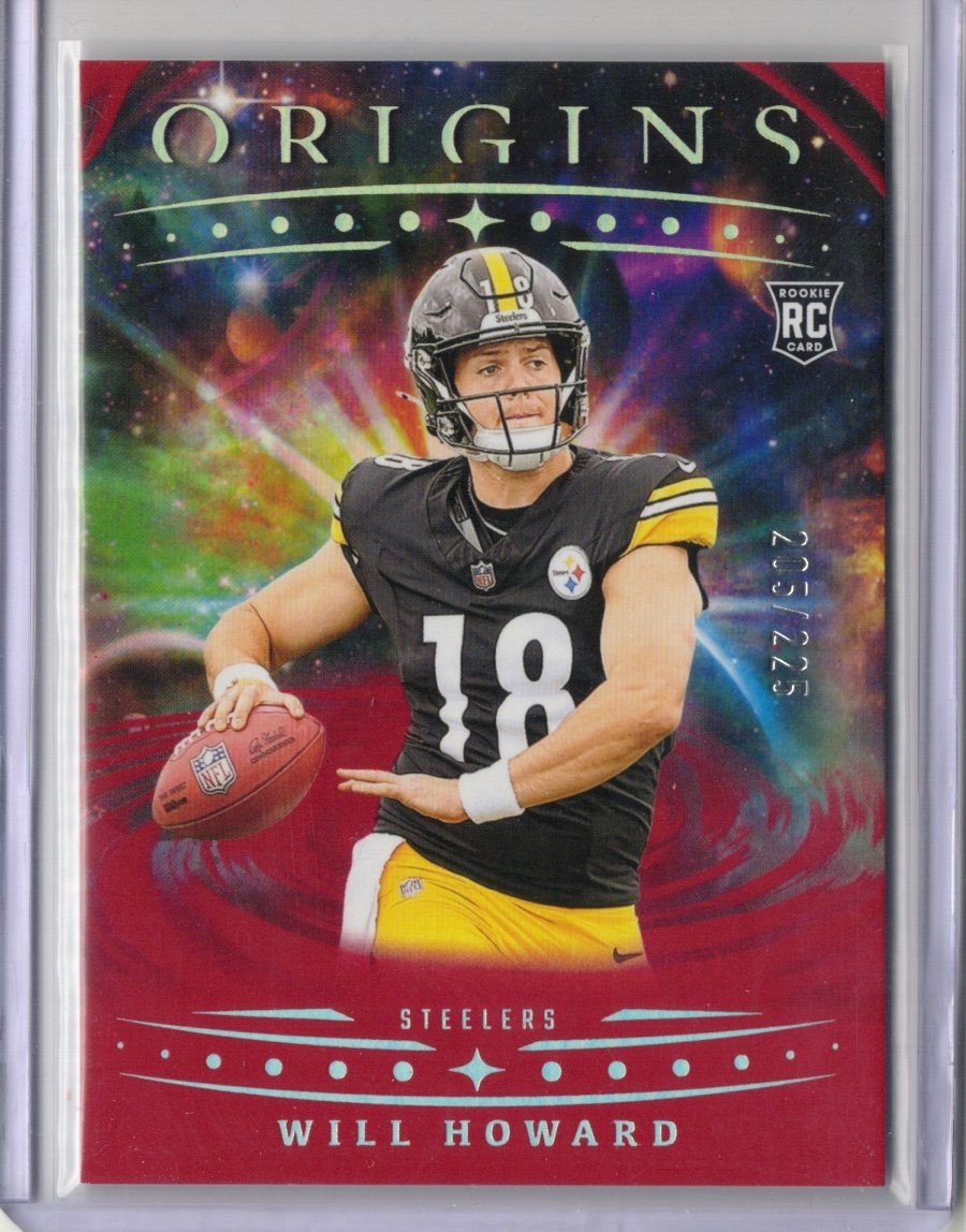 2025 Panini Origins - Rookies Will Howard, Will Howard #120 Red /225 (RC)