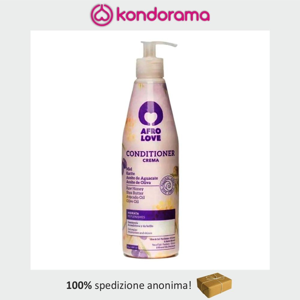 Afro Love Conditioner Crema with Raw Honey Shea butter Avocado oil and Olive Oil