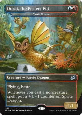 Magic/MTG Sprite Dragon XIKO-382 Uncommon Englisch Excellent