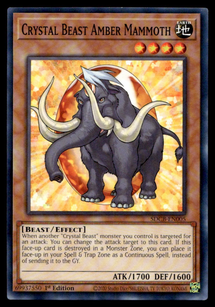 Crystal Beast Amber Mammoth Structure Deck: Legend of the Crystal Beasts SDCB-EN