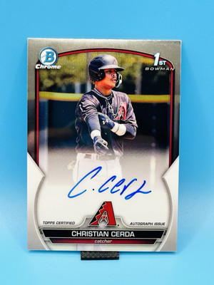 2023 Bowman Chrome Prospects Autograph #CPA-CCE Christian Cerda