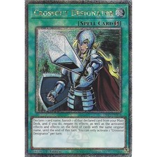 RA02-EN063 Crossout Designator : Quarter Century Secret Rare :1st Edition YuGiOh