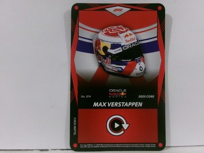 2025 UNO Elite Core F1 Formula 1 BASE RED HELMET #074 MAX VERSTAPPEN