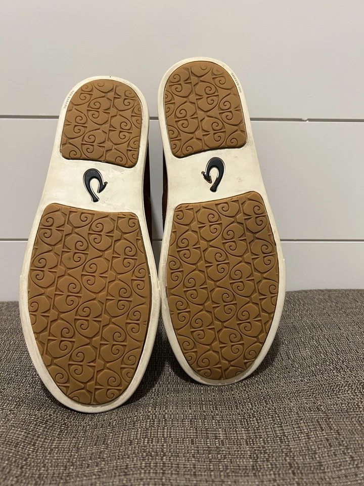 Olukai Pehuea Shoes Women’s Sz 8.5 Brown Leather Mesh SlipOn Lightweight Comfort - Image 3 of 4