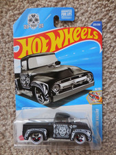 2025 Hot Wheels Black Custom 58 Ford Truck Customized N Case Lk