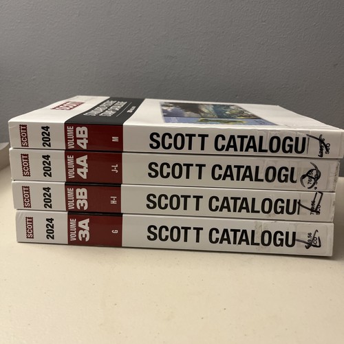2024 Scott Postage Stamp Catalogue 4 Books, Volumes 3A, 3B, 4A, 4B G-M