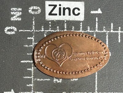 Mein Herz Gehört Buc-ee s Daytona Beach Florida Längliche Geprägte Penny Münze