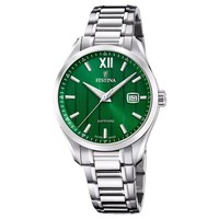 Festina Swiss Made F20026/3 Herren Quarz Armbanduhr Analog Silber GrüN