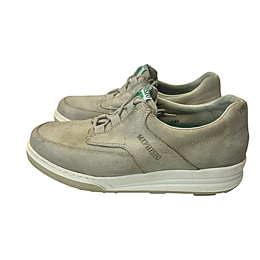 Mephisto Gaqutchouc Rubber Women’s 9 M Comfy Casual Shoe Grey Nubuck Used View 5