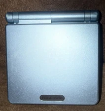 Nintendo Game Boy Advance SP Pearl Blue AGS-001 New Battery Tested!