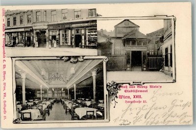 13658950 - Wien Gasthaus Klein´s Etabblissement Hauptstrasse 55 Hernals 1901