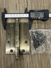Solid Brass Door Hinge Ball Bearing 4 x 3 wit...