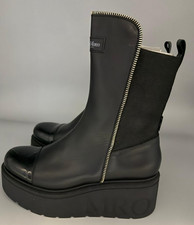 Marco Moreo Beatless Women's Black Wedge Boots Shoes