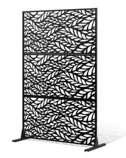 VEVOR Metal Privacy Screen 47" x 72" Outdoor Privacy Screens & Panels Black