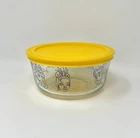 Pyrex with lid Disney Princess motif 4 cup lidded storage dish rare htf bowl