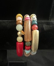 Plunder Design Colorful Beaded Bracelet Set NWOT