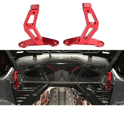 2x Aluminum Hatch Support Hood Rod Base Bracket Engine for Corvette C8 Z51 20-26