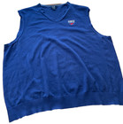 Cutter & Buck SMU Mustangs Blue Sweater Vest Cotton Pullover (3XB) ~ Golf/Casual — photo 2