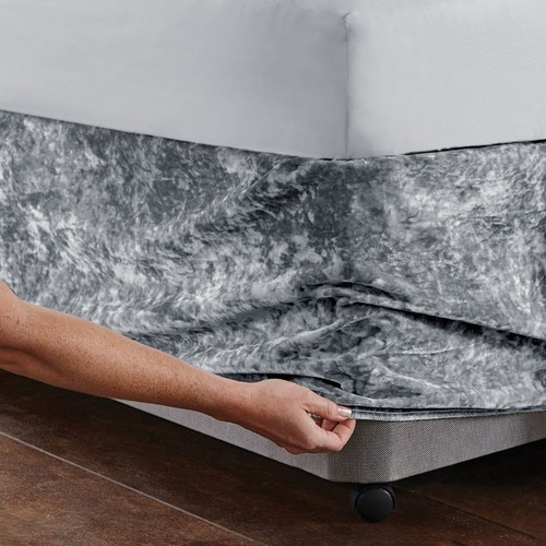 Luxus Crushed Velvet Diwan Bettgestell Weicher Premium Bezug Doppelbett King Size - Bild 13 von 14