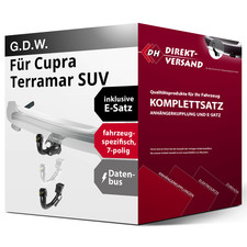 Anhängerkupplung abnehmbar + E-Satz 7pol spezifisch für Terramar SUV 24- top