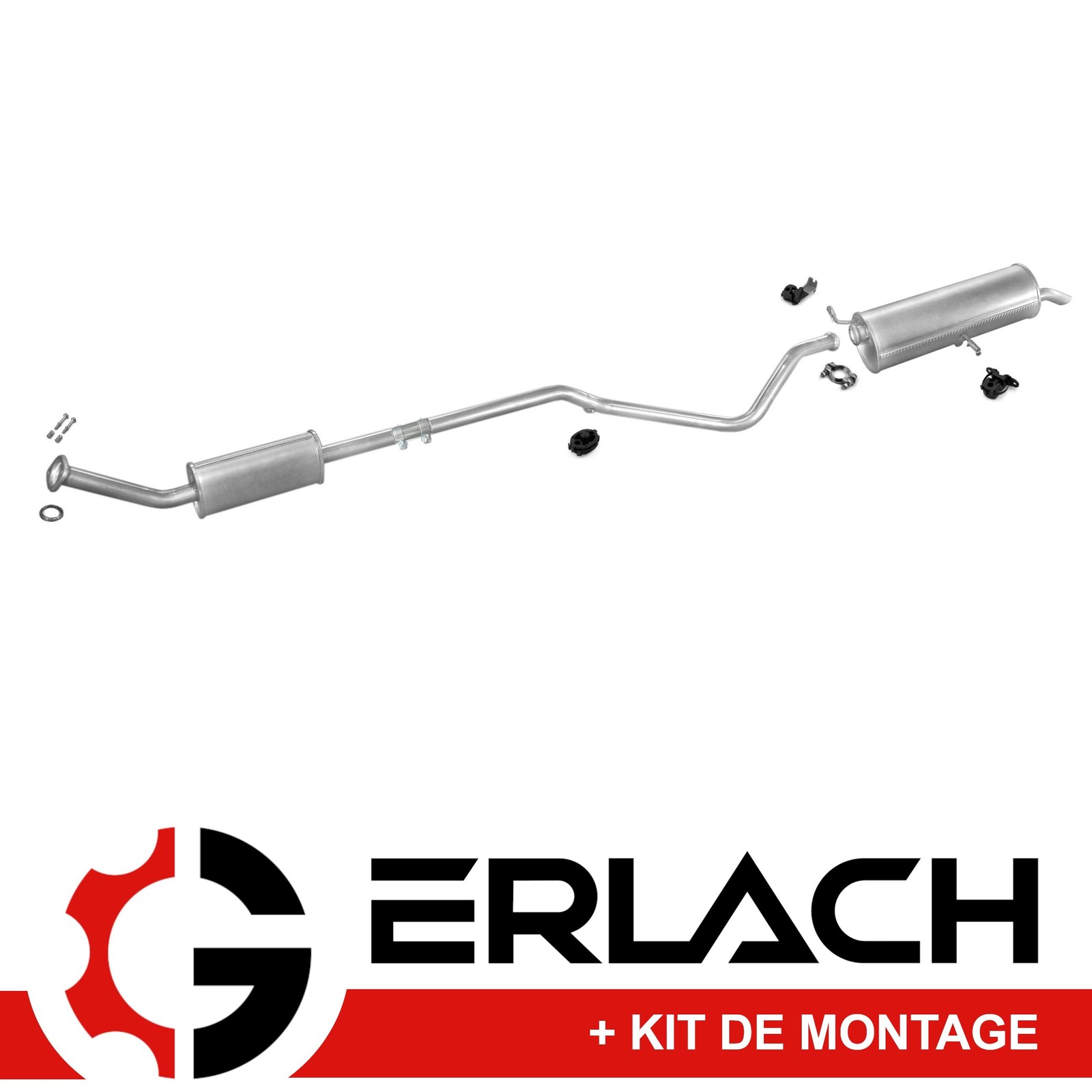 Silencieux d'échappement premium pour Peugeot 307 et Citroën C4 en acier renforcé anti-corrosion