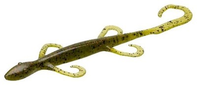 Zoom Bait 8 Inch Magnum Lizard Bait Watermelon Red Pack of 9 for Bass Fishing