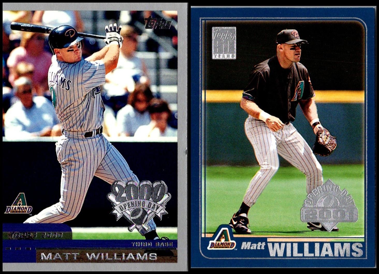 Topps Opening Day Matt Williams (2) Card Lot - FREE SHIPPING