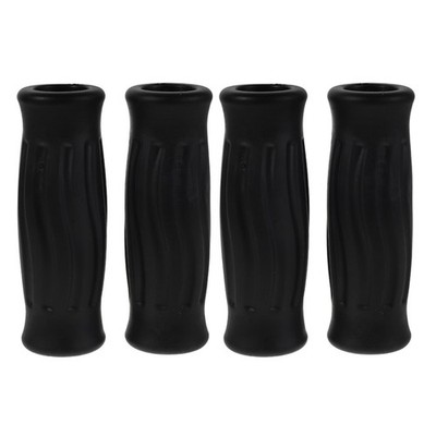  4 Pcs Walking Aid Handle Grips Black Comfort Handles Ergonomic Cane