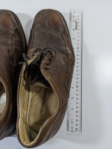 Johnston & Murphy 20-7223 Mens Brown Leather Shoes Lace Up Square Toe Size 9 - Imagen 8 de 10