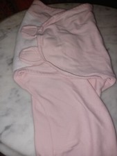 Comfy Cubs Swaddle Blanket S/M Pink  White