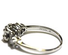 14k white gold .30ct VS1 I round diamond cluster ring 3.7g womens vintage 8 — photo 5
