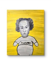 ORIGINAL Acrylic Painting - Larry Stooge Meets Winnie- 24