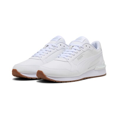Mens Puma Classic Runner Style Trainer All UK Sizes White Leather Retro  PSTR4W | eBay UK