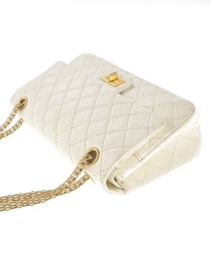 CHANEL Matelasse 2.55 Chain Shoulder Bags Leather White CC Logo 2200544076051 - Picture 4 of 14