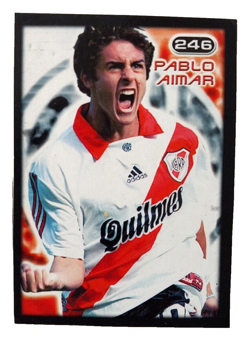 Pablo Aimar Rookie Sticker River Plate Superstars 2000 Argentina