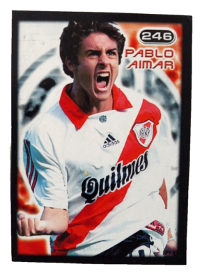 214★サッカー★pablo aimar★prostars★フィギュア Pablo Aimar Rookie Sticker River Plate Superstars 2000 Argentina