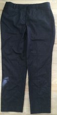 NWT Talbots Hampshire Straight Leg Ankle Length Womens Navy Pants/Slacks SZ.10